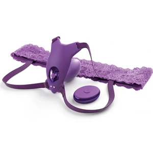 Pipedream Butterfly Strap On 10 Moduri Reîncărcabil Mov