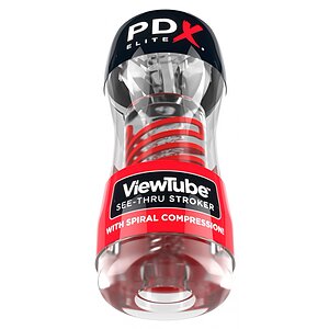 Pipedream PDX Elite ViewTube 2 Transparent Prindere Sigură pe Denysa.ro
