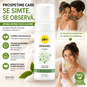 Pjur ORGANIC Fresh – Spumă Intimă Revitalizantă 150ml