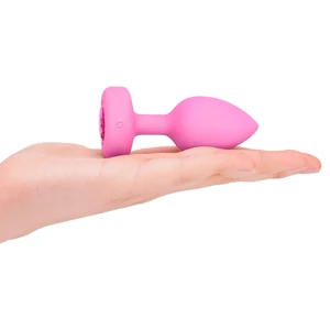 Plug Anal B-Vibe cu Inimă - 15 Moduri, 6 Nivele Roz