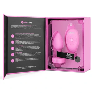 Plug Anal B-Vibe cu Inimă - 15 Moduri, 6 Nivele Roz