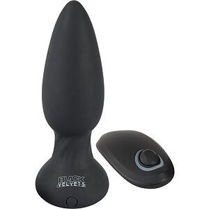 Plug Anal Black Velvets RC Vibrating Negru