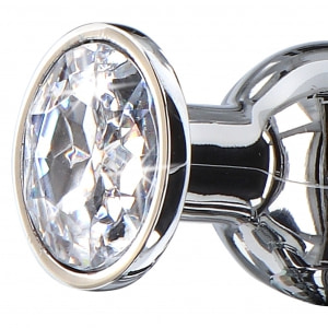 Plug Anal Diamond Bijou Large Argintiu