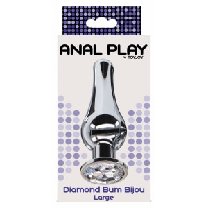 Plug Anal Diamond Bijou Large Argintiu