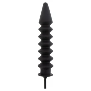 Plug Anal Gonflabil Hidden Desire — Striații Negru 28cm