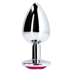 Plug Anal Heart Gem Small Argintiu