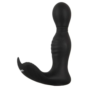 Plug Anal RC 2 Funcții, Rotativ și Vibrant Negru