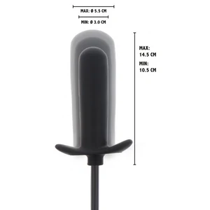 Plug Anal Umflat Starter Negru Reglabil 3–5.5 cm