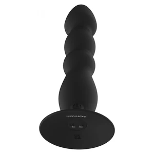 Plug Anal Vibrant ToyJoy Large — 17 cm, Reîncărcabil Negru