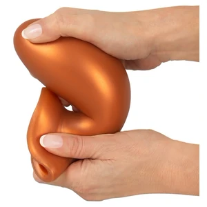 Plug Anal XL ANOS — silicon Moale, Ventuză 6.4 cm Maro