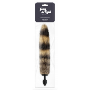 Crushious Foxy Delight Plug Anal cu Coadă 30 cm Negru
