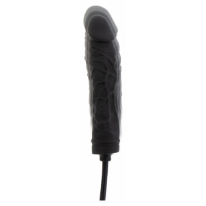 Plug Gonflabil 18cm Negru Silicon 100% și Supapă Rapidă