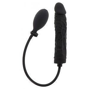 Plug Gonflabil 18cm Negru Silicon 100% și Supapă Rapidă pe Denysa.ro