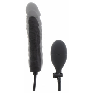 Plug Gonflabil 18cm Negru Silicon 100% și Supapă Rapidă