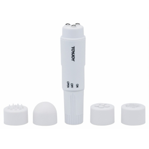 Vibrator Subtire Pentru Stimulare Externa Vibrator Alb Cu Suport Pentru Lubrifiant Apa