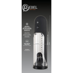 Pompă Mărire Penis Rebel Automatic Negru