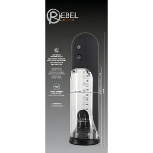 Pompă Mărire Penis Rebel Automatic Negru