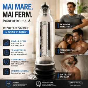 Pompă Penis Hydromax 7 Transparent