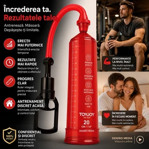 Pompă Penis Power Pump Roșu