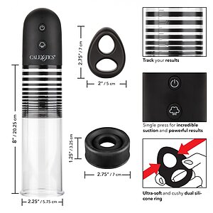 Pompă Penis Rechargeable Ez Negru