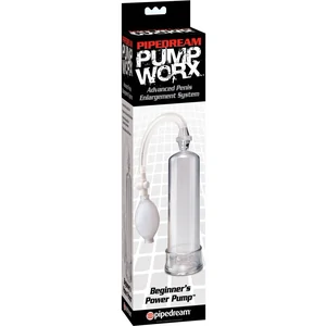 Pompă Penis Worx Beginners Power Transparent