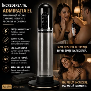 Pompă Penis X-MEN Electric Negru