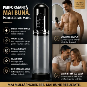 Pompă Penis X-MEN Electric Negru