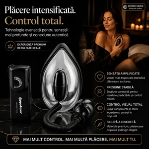 Pompă Vagin Și Clitoris Cu Vibrații Transparent