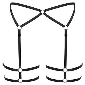 Portjartier Cottelli Collection Hidden Flame Negru S-M