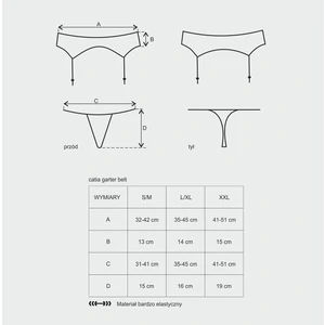 Portjartier Obsessive Catia Negru L-XL