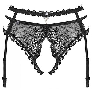 Portjartier Obsessive Pearlove Negru M-L