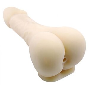 Manson Penis Masturbator Flesh Cu Testicule