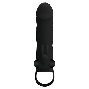 Prelungitor Penis Pretty Love With Ball Strap Negru