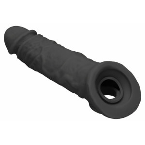 Prelungitor Penis Sleeve RealRock 21cm Negru
