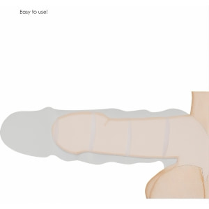 Prelungitor Penis Sleeve RealRock 21cm Negru