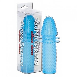 Prelungitor Penis Super Stretch Albastru pe Denysa.ro