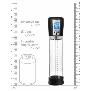 Premium Rechargeable Automatic LCD Pump - Transparent