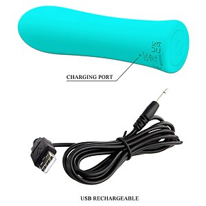 Pretty Love Alfreda Verde — Mini Vibrator 12 Moduri, Reîncărcabil