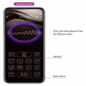 Pretty Love August Vibrator cu Aplicație 12 Funcții Mov