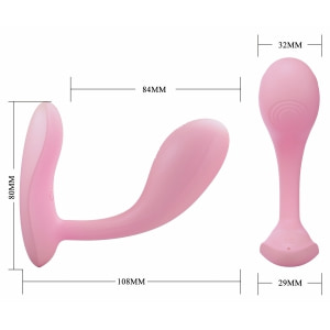Pretty Love Baird: Vibrator Punctul G 12 Moduri Reîncărcabil Roz