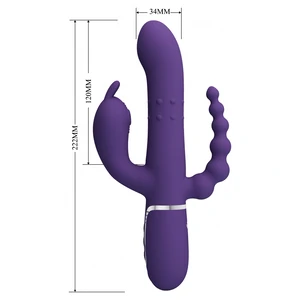 Pretty Love Cammy Vibrator Triplu Reîncărcabil Mov