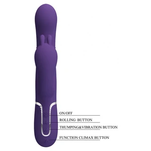 Pretty Love Cammy Vibrator Triplu Reîncărcabil Mov