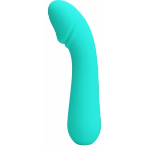 Pretty Love Cetus – Vibrator Punctul G 15 cm, 12 Moduri Albastru pe Denysa.ro