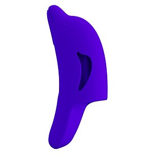 Pretty Love Delphini – Vibrator De Deget 10 Moduri, Compact Albastru pe Denysa.ro
