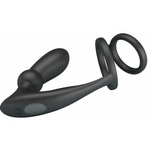 Pretty Love Emoni Inel Vibrator Reîncărcabil 12 Moduri Negru
