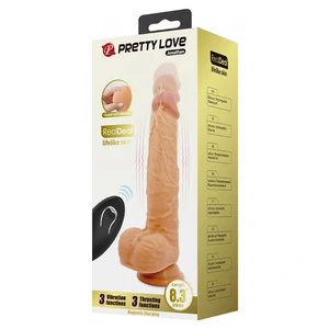 Pretty Love Jonathan – Vibrator Realist 21 cm, 3+3 Funcții