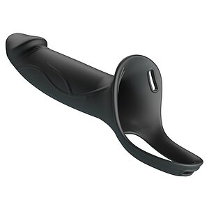 Pretty Love Landon cu Harness Reglabil și Dildo 16,8 cm Negru