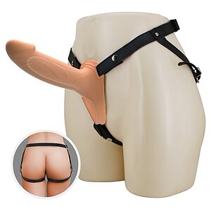 Strap-on Cu Dildo Realist Flesh Si Negru