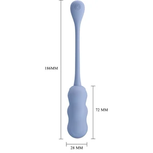 Pretty Love Leshy Blue — Ou Vibrant Compact, Telecomandă Albastru