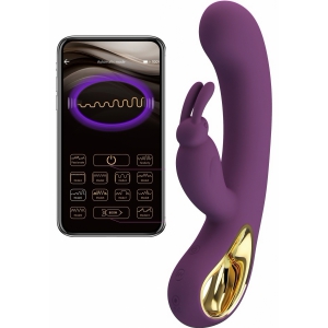 Pretty Love Liam Vibrator Rabbit cu 2 Motoare Mov pe Denysa.ro